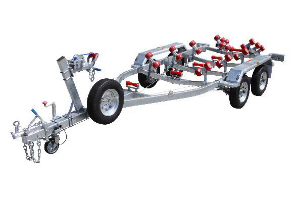 Six Meter Tandem Boat Trailer With Rollers and brakes