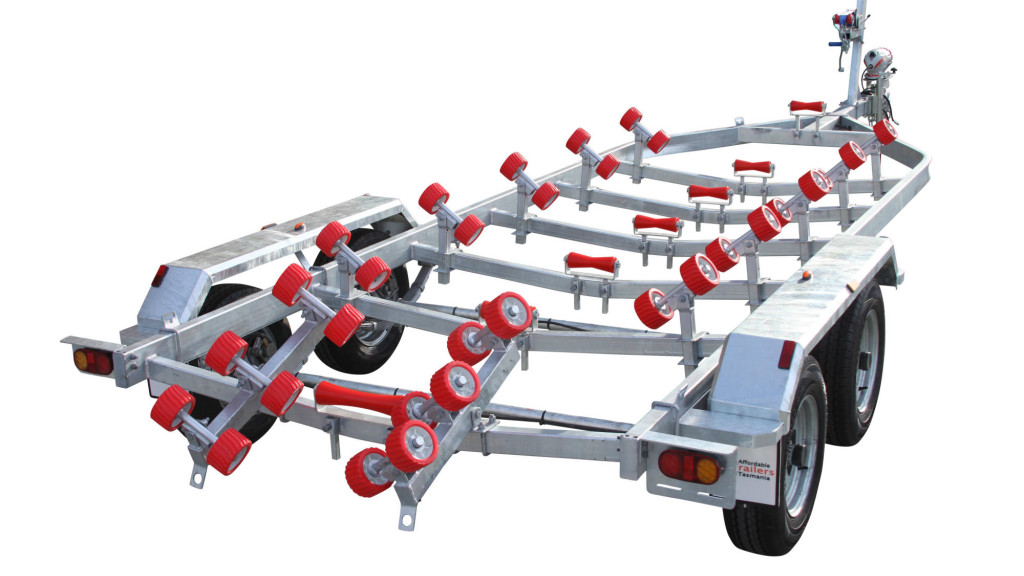 8M Tandem Boat Trailer With Rollers
