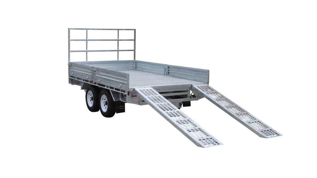 Flat Top 12 x 7 Trailer Front View